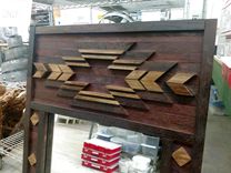 Wine Barrel Wall Mirror - Yucca - Southwest Style Mirror Made From Retired Wine Barrels 3 small