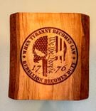 Solid Live Edge Cherry Wall Art, "We The People" 1 small