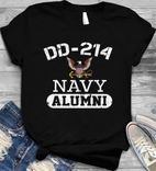 Navy Veteran T Shirt, Us Veteran T Shirt, Dd-214 Navy Alumni T Shirt 3 small