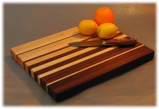 Edge Grain (Vegetable Style) Graduated Stripe Cutting Board 2 small