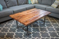Industrial Coffee Table | Barn Wood Coffee Table 1 small