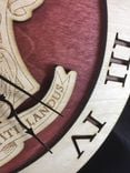 Hogwarts School Crest From Harry Potter Laser Cut Stained Wood Clock 4 small