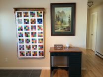 Wall Hanging Quilt Hanger Stained 36" Wide 1 small