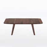 Midcentury Modern Coffee Table Handmade From Solid Walnut Wood W/ Rectangular Top - Bela Coffee Tbl 4 small