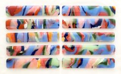Fused Glass Drawer Knobs And Pulls  6 small