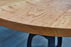 Round Wood Coffee Table, Modern Round Coffee Table, Round Pedestal Coffee Table 4 small