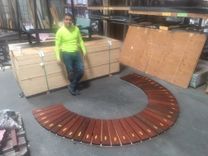 Curved Custom Bench -- For Fire Ring -- Past Project 3 small