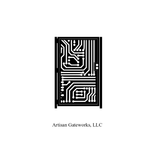 Heavy Circuit Board Gate - Decorative Steel - Digital Garden Gate - Architectural Panel - Handmade 3 small