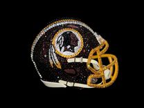 Any Team Crystallized Mini Football Helmet Nfl Bling Genuine European Crystals Bedazzled 3 small