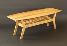 Noll Wide Body Danish Surfboard Coffee Table In Iroko (African Teak) 1 small