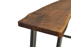 Live Edge Console Table, Walnut Entryway Table, With Metal Legs, Hallway Table, Foyer Table 6 small