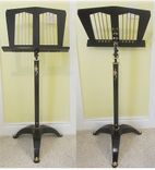Black Lacquer And Brass Music Stand 1 small