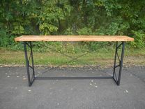 Reclaimed Wood And Welded Steel Console Table / Sofa Table 2 small