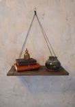Rustic Wood Hanging Shelf 2 small