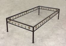 Regan Coffee Table With Polished Bronze Medallions 1 small