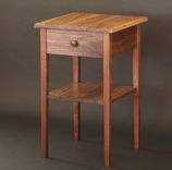 Tapered Leg End Table In Walnut 4 small