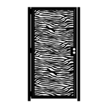 Decorative Steel Gate - Zebra Print - Animal Print Gate - Decorative Steel Art - Garden Gate 1 small