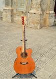 Pinol Guitars And Ukuleles Style Om-000  Solid Cocobolo Rosewood Body/ Mahogany Top (Free Shipping) 2 small