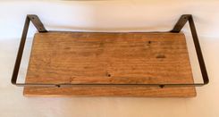 Modern Industrial Farmhouse Shelf; Rustic Country Shelving 6 small