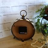 Courtly Clock Hand Painted Checks Decor Checkered Clock 5 small