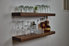 Bar Shelves, Floating Bar Shelves, Shelf Bar, Wall Mounted Bar Shelf, Hanging Bar Shelf 1 small