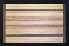 Sampler Butcher Block Cutting Board Made With A Variety Of Hardwoods 1 small