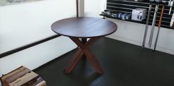 Dustin's "Tricky Tripod 2.0" Solid Walnut Dining Table 4 small
