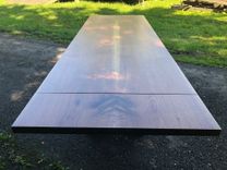 Contemporary Live Edge Walnut Dining Table 6 small