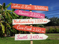 Outdoor Wedding Decoration, Rustic Ceremony Arrows Sign, Gift For Couple 1 small