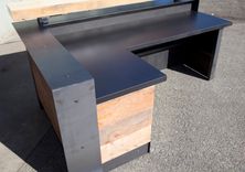 Reclaimed Reception Desk With Metal Wrap 4 small