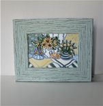 Original Framed Cat Painting 1 small