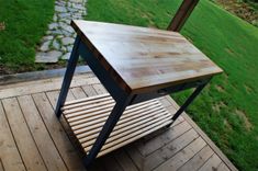 Kitchen Island Butcher Block 6 small