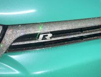 Volkswagen Scirocco R Crystallized Car Emblem Vw Bling Genuine European Crystals Bedazzled 1 small