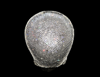 Crystallized Skull Halloween Bling Home Decor Genuine Crystals Bedazzled 2 small