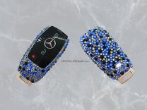 Crystallized Car Key Bling Bedazzled Genuine European Crystals Lexus Vw Mercedes Bmw 2 small
