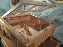 Shadow Box Display Table Coffee Table Antique Window 1 small