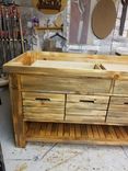 Rustic Pine Kitchen Island 1 small