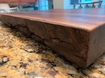 Live Edge Bark Sided Solid Walnut Cutting Board 5 small