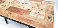 Wine Crate Dining Table - Tafla - Made From Reclaimed Wine Barrels & Wine Crates 5 small