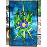 Dragonstar Stained Glass Panel 1 small