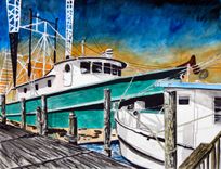 Boat Paintings 1 small