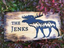 Personalized Wood Carved Signs - Exterior Or Interior 2 small