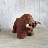 Cave Art Bison Artist Hand Carved Rendition Buffalo Cave Art 3 small