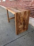 Modern Desk, Waterfall Leg, Minimalist, Spalted Maple And Cherry 1 small