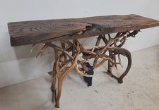 Deadhead Elk & Mule Deer Sofa Table 2 small