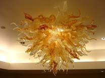 Golden Topaz' Custom Glass Chandeliers (Hand Blown Glass Art) 2 small