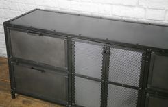 Industrial File Cabinet, Vintage Industrial File Drawers, Industrial Office Filing Cabinet, 3 small