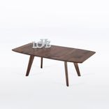 Midcentury Modern Coffee Table Handmade From Solid Walnut Wood W/ Rectangular Top - Bela Coffee Tbl 1 small
