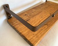 Modern Industrial Farmhouse Shelf; Rustic Country Shelving 1 small