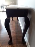 Walnut Side Or Console Table With A Quartz Top 2 small